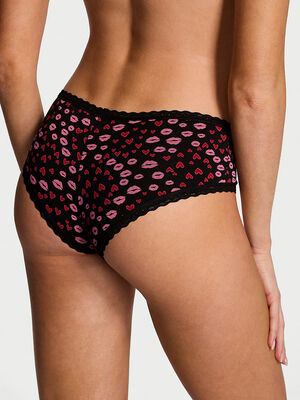 Cotton Lace-Waist Cheeky Panty