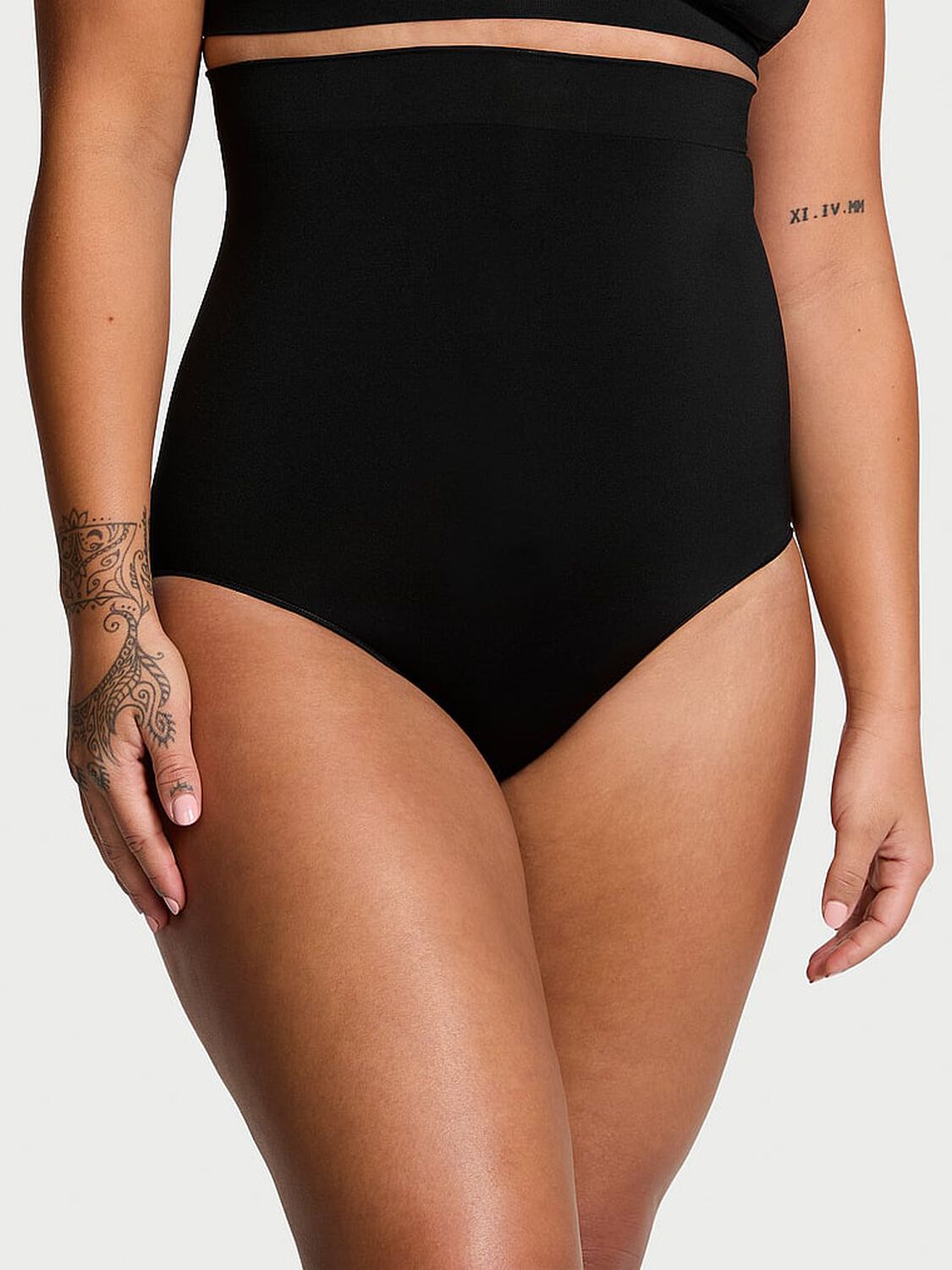 vs Victoria's Secret Shapewear by Victoria SeamlessShaping™ High-Waist Brief Panty Black 1 of 4 