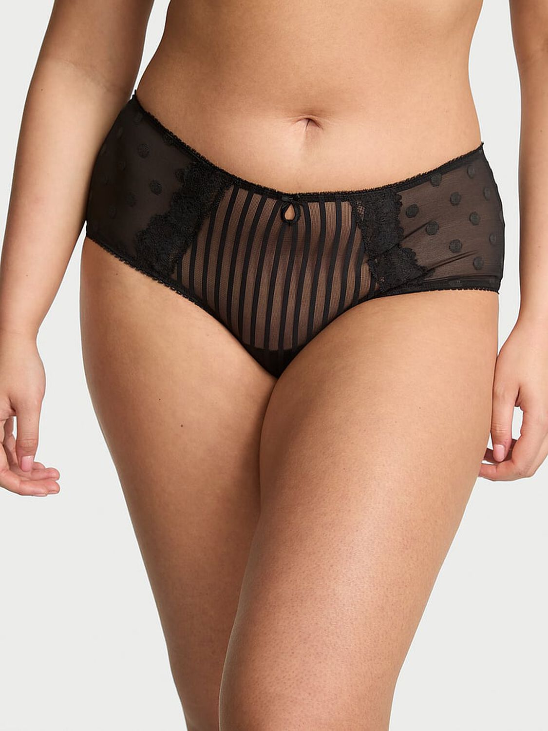 vs The Lacie Lacie Sheer Heritage Cheeky Panty Black 1 of 4 