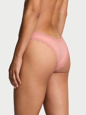 Lace-Trim Brazilian Panty