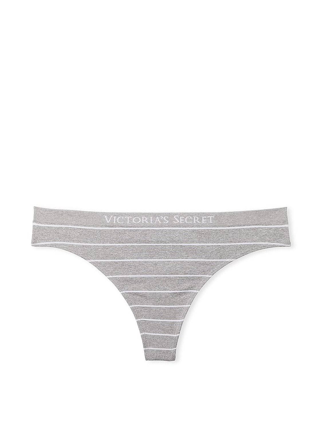 vs Seamless Seamless Thong Panty Heather Grey Stripes 3 of 3 