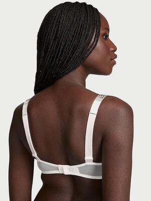 Shine Strap Rose Lace Lightly Lined Low-Cut Demi Bra