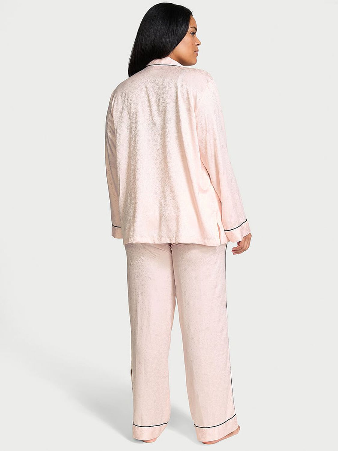 vs Victoria's Secret Glazed Satin Dew Drop Long Pajama Set 2 of 4 