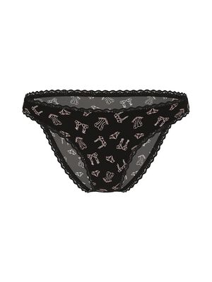 Lace-Waist Bikini Panty