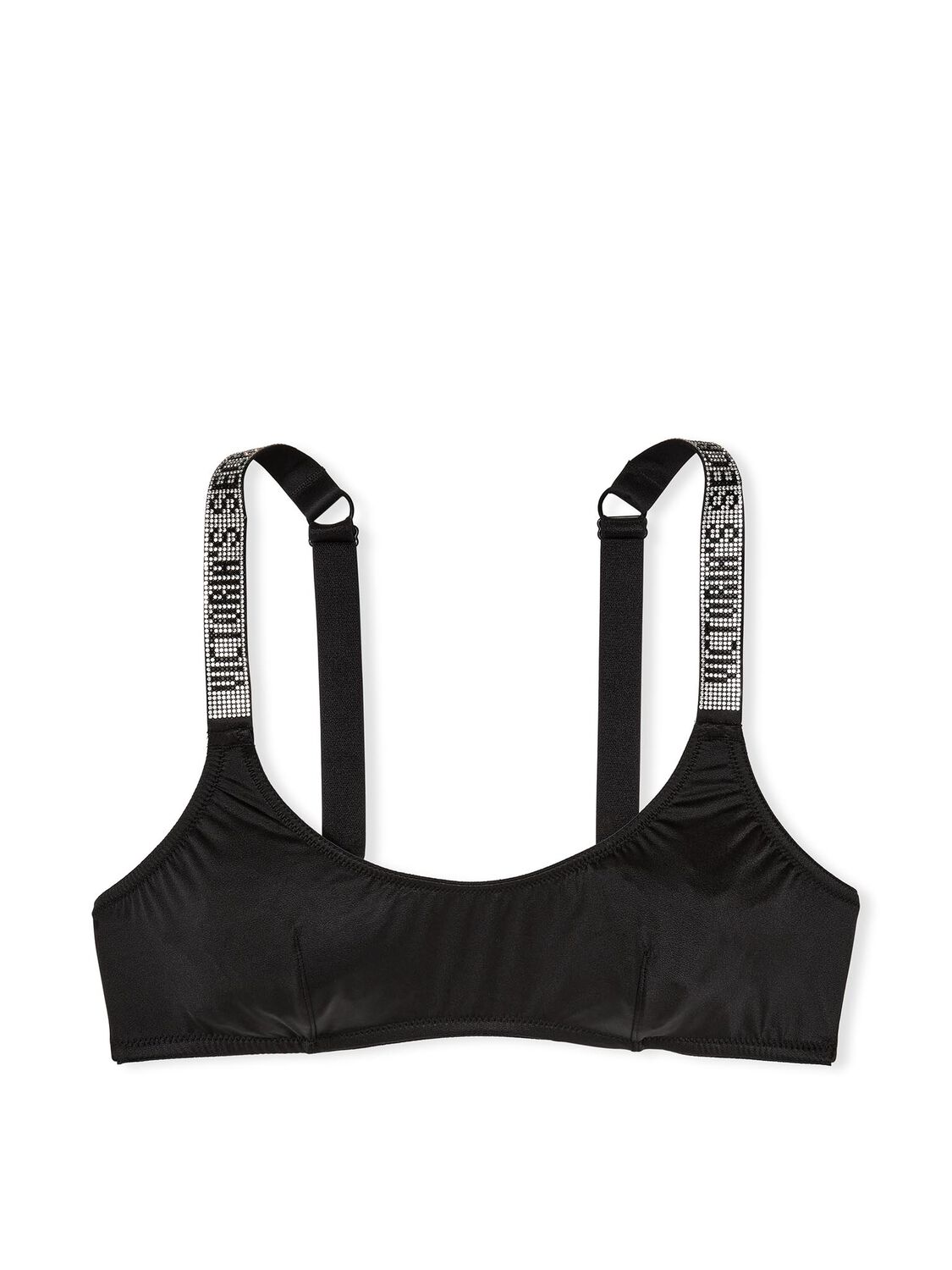 vs Victoria's Secret Shine Strap Scoop Bralette Black 3 of 3 