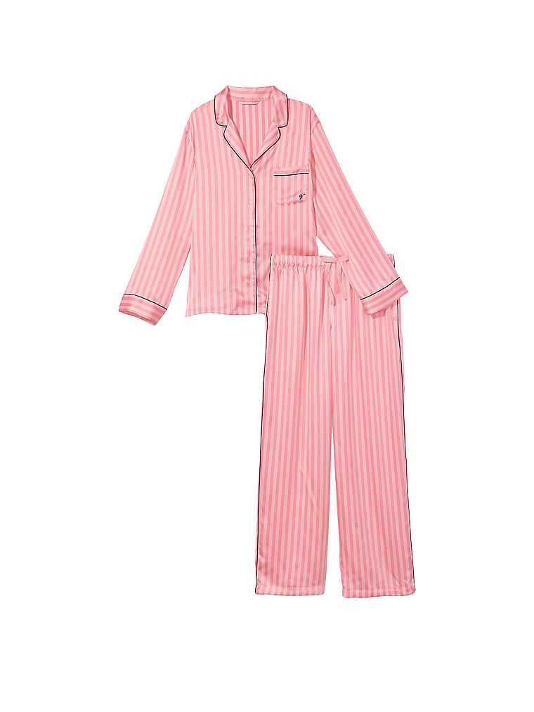 Satin Long Pajama Set Regular Victoria s Secret Australia