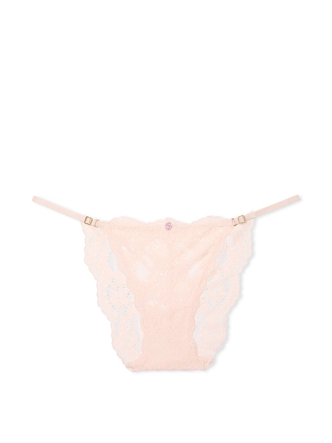 vs Dream Angels Lace Adjustable String Bikini Panty Purest Pink 3 of 4 