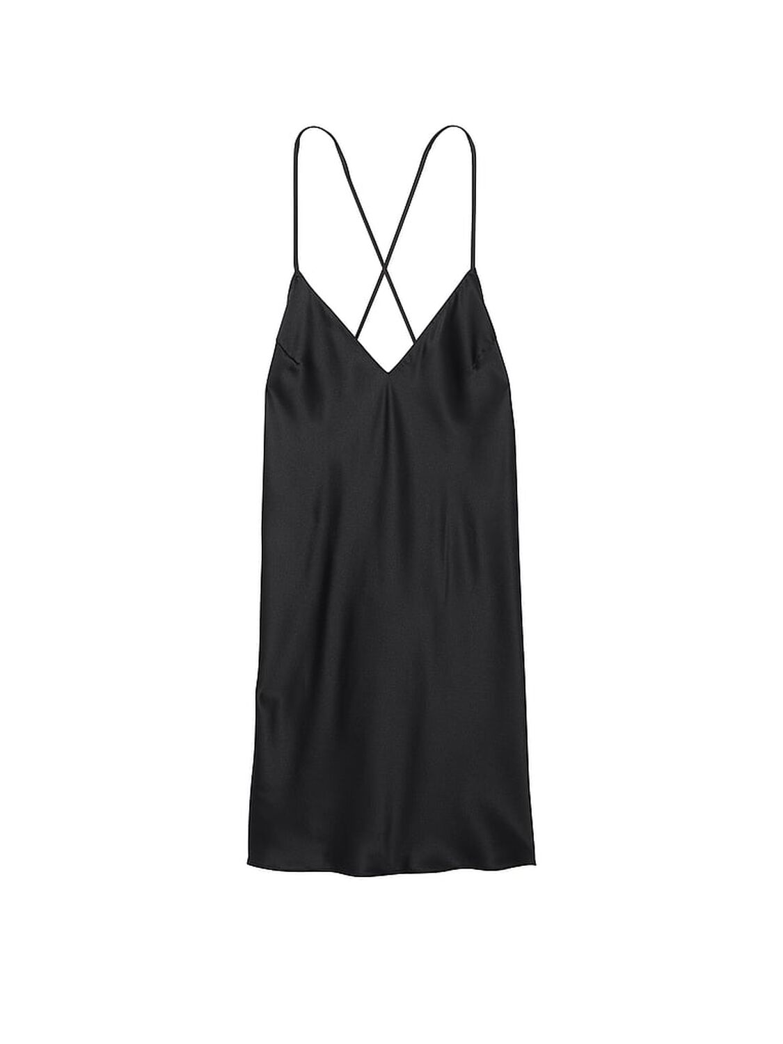 vs Victoria's Secret Satin Open-Back Slip Black 3 of 3 