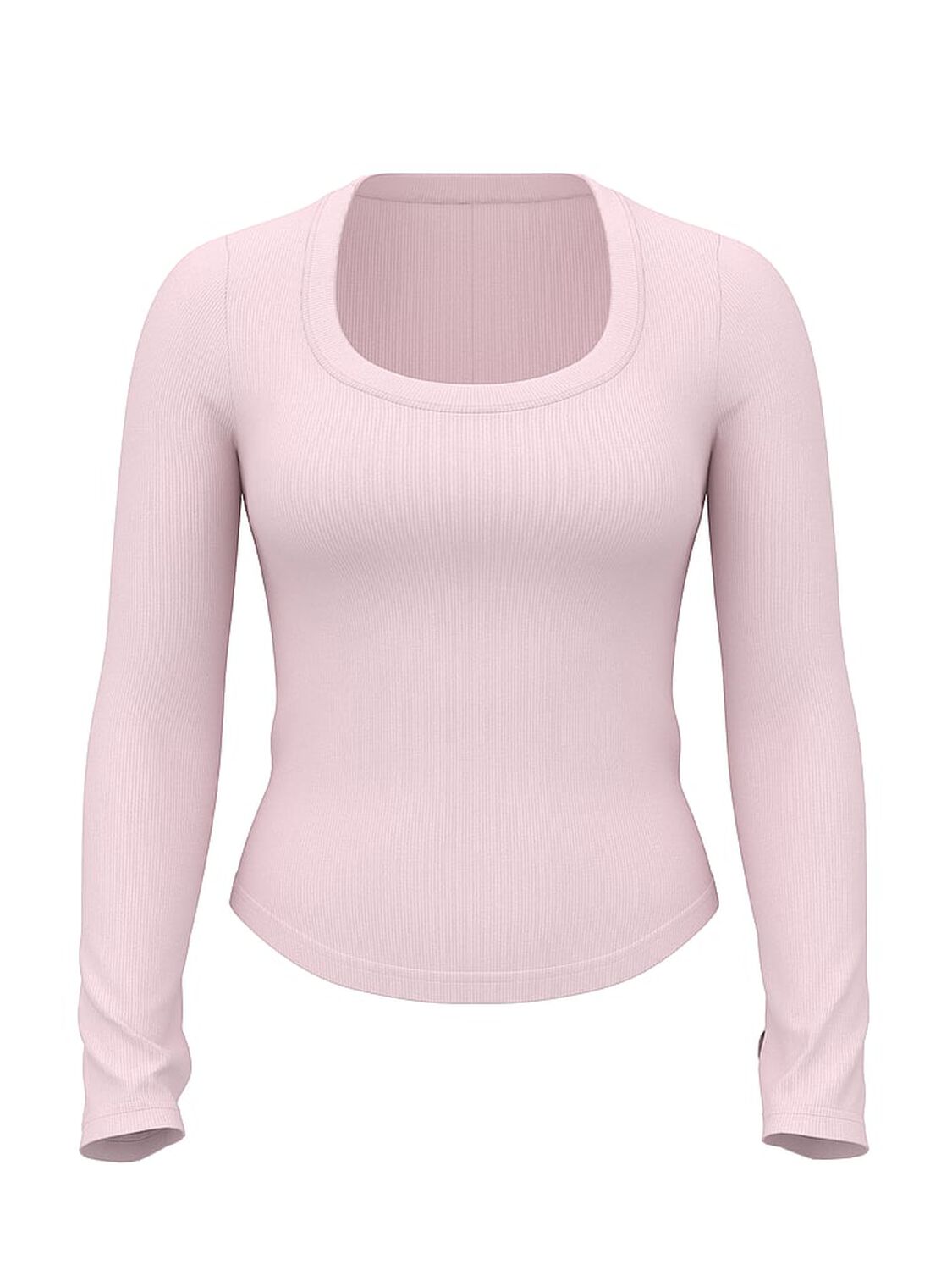 vs Angel Essentials VS Iconic Rib Long-Sleeve Tee Pretty Blossom 4 of 4 