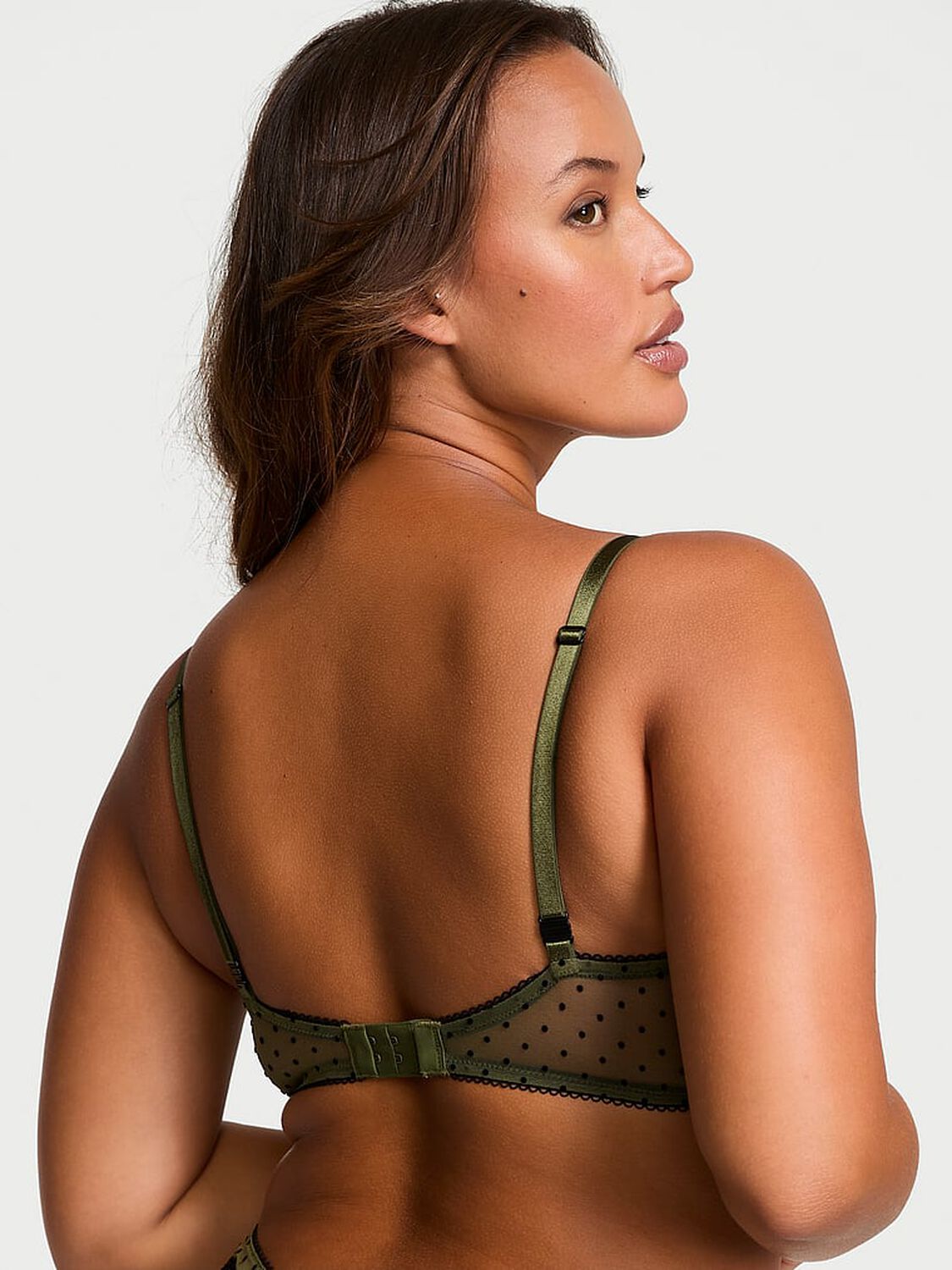 vs Victoria's Secret Tease Unlined Demi Bra Woodland Green 2 of 4 