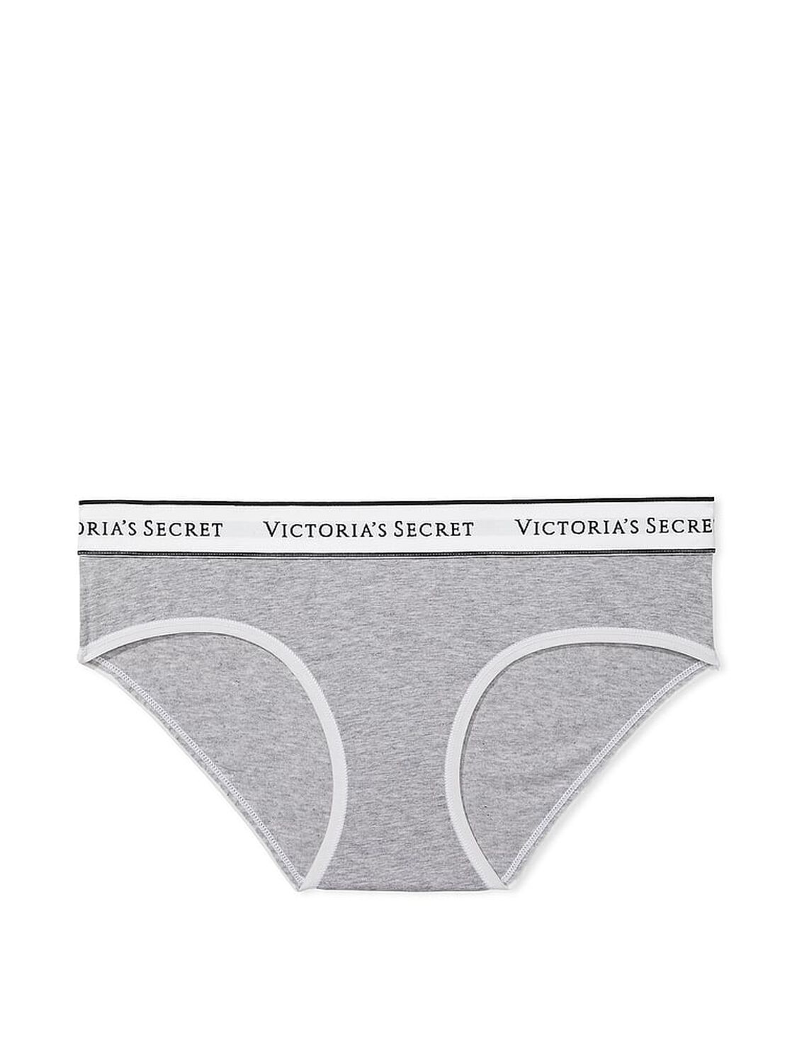vs Cotton Logo Cotton Hiphugger Panty Medium Heather Grey 3 of 3 
