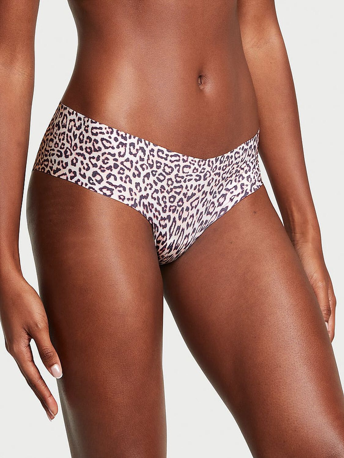 vs No-Show No-Show Cheeky Panty Purest Pink Leopard 1 of 3 