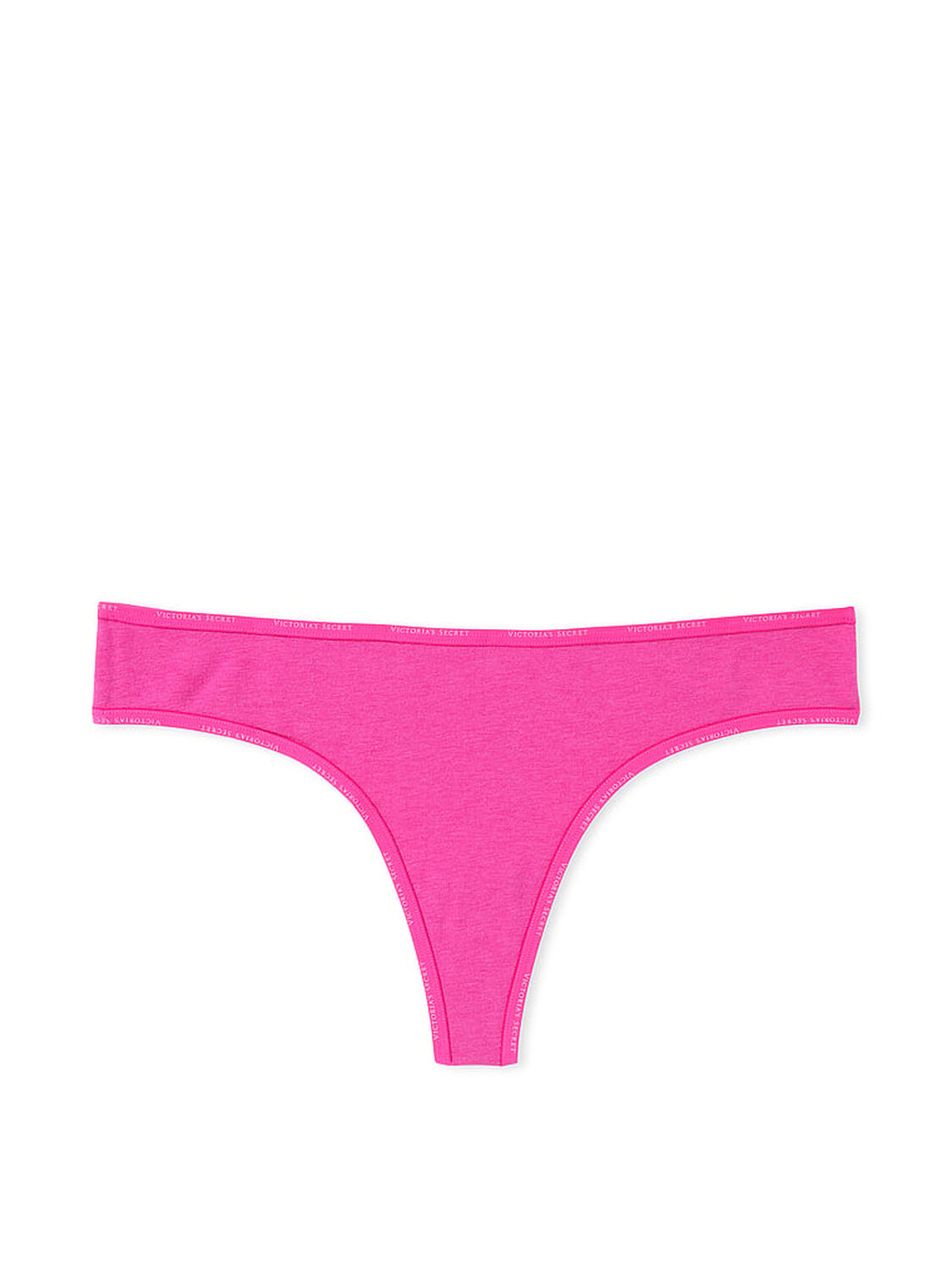 vs Cotton Logo Trim Cotton Thong Panty 3 of 4 