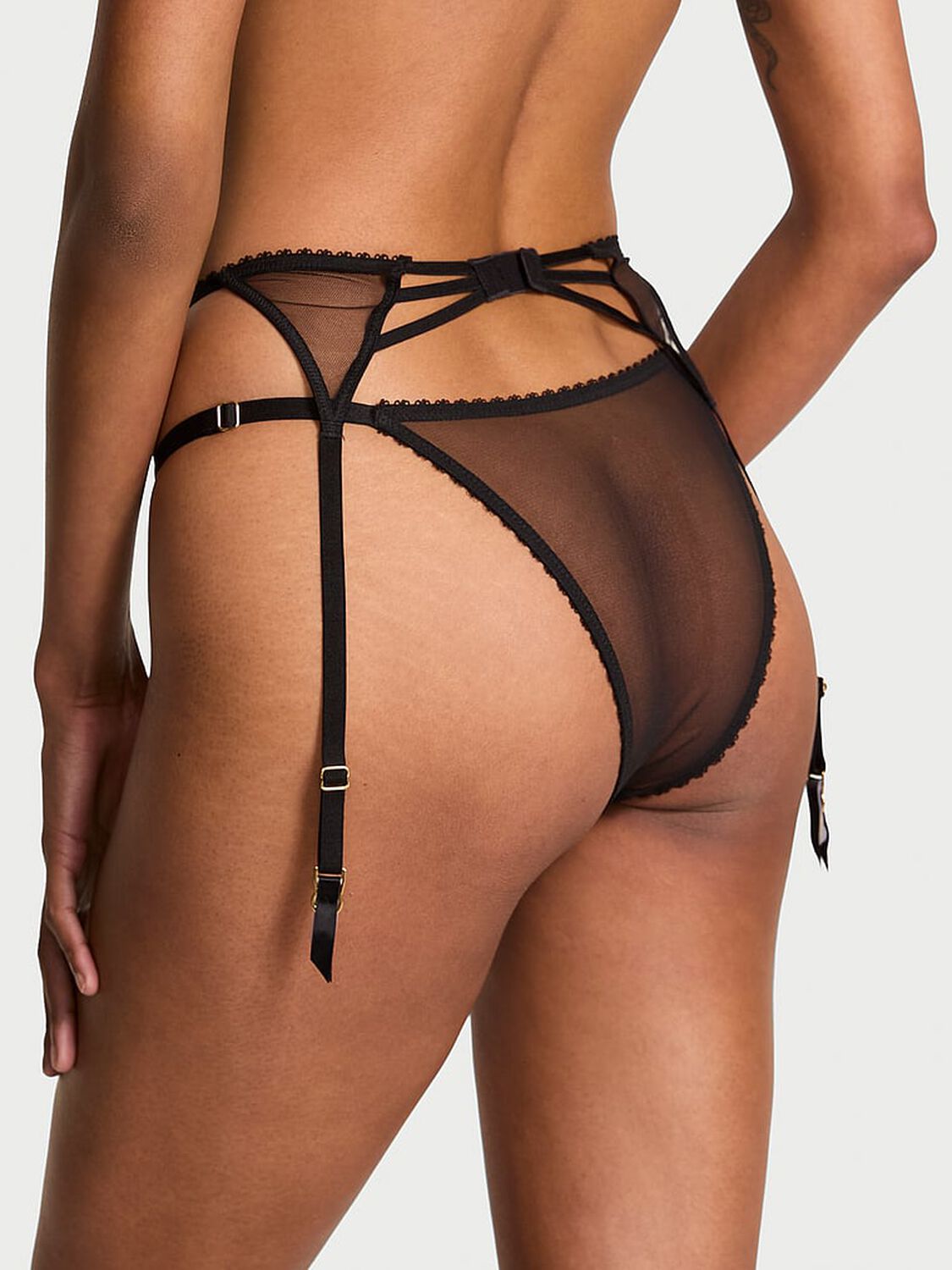 vs Very Sexy Cherry Pop Embroidery Garter Belt Black Cherry Pop 2 of 3 