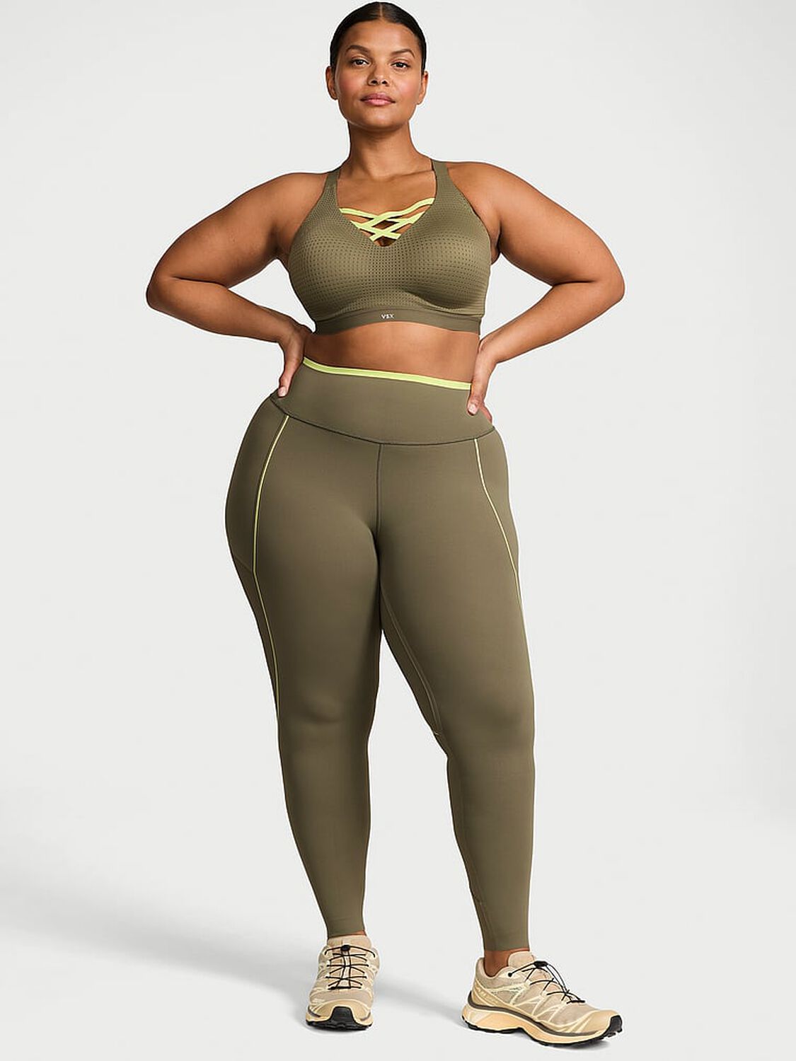 vs Vsx VSX Elevate� Chroma Contours Legging Desert Cactus 1 of 4 