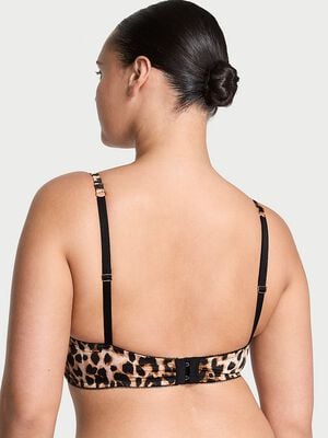 Rose Lace & Satin Unlined Plunge Demi Bra