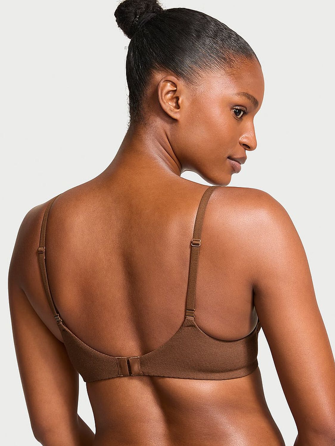 vs The T-Shirt Push-Up Perfect Shape Ribbed Cotton Bra 2 of 3 