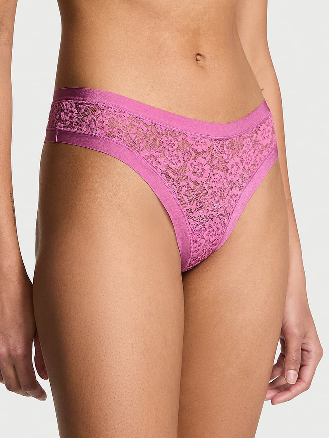 vs No-Show No-Show Lace Thong Panty Cocktail 1 of 2 