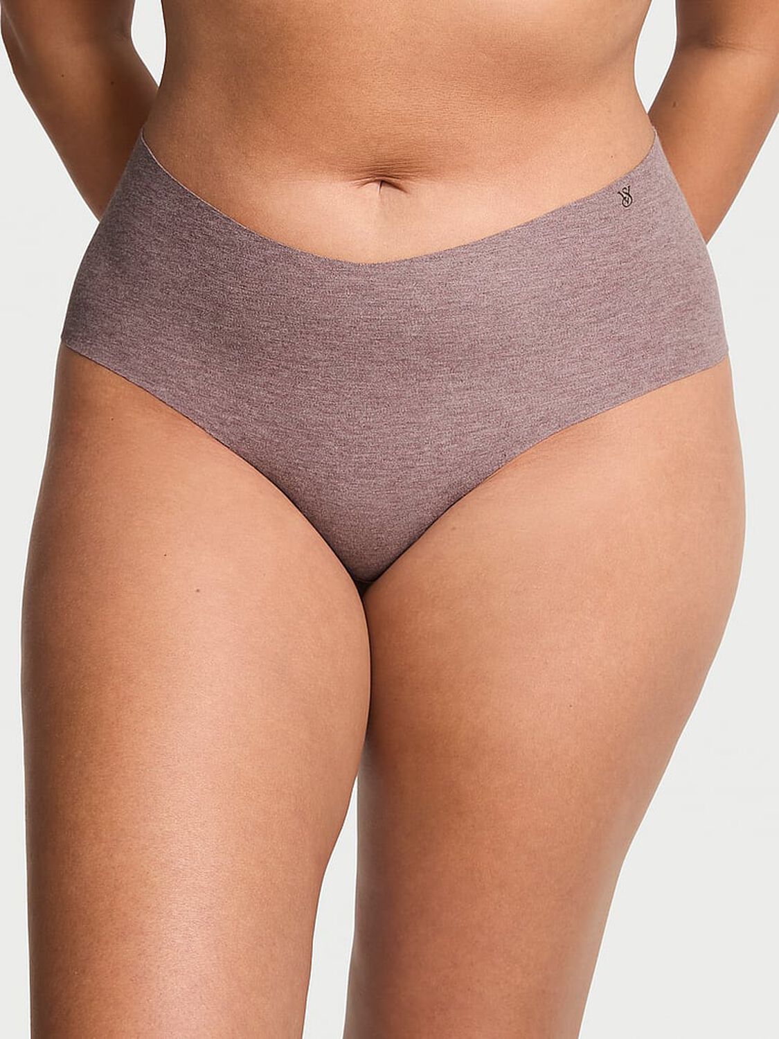 vs No-Show No-Show Cotton Cheeky Panty Heather Cocoa Blush 2 of 3 