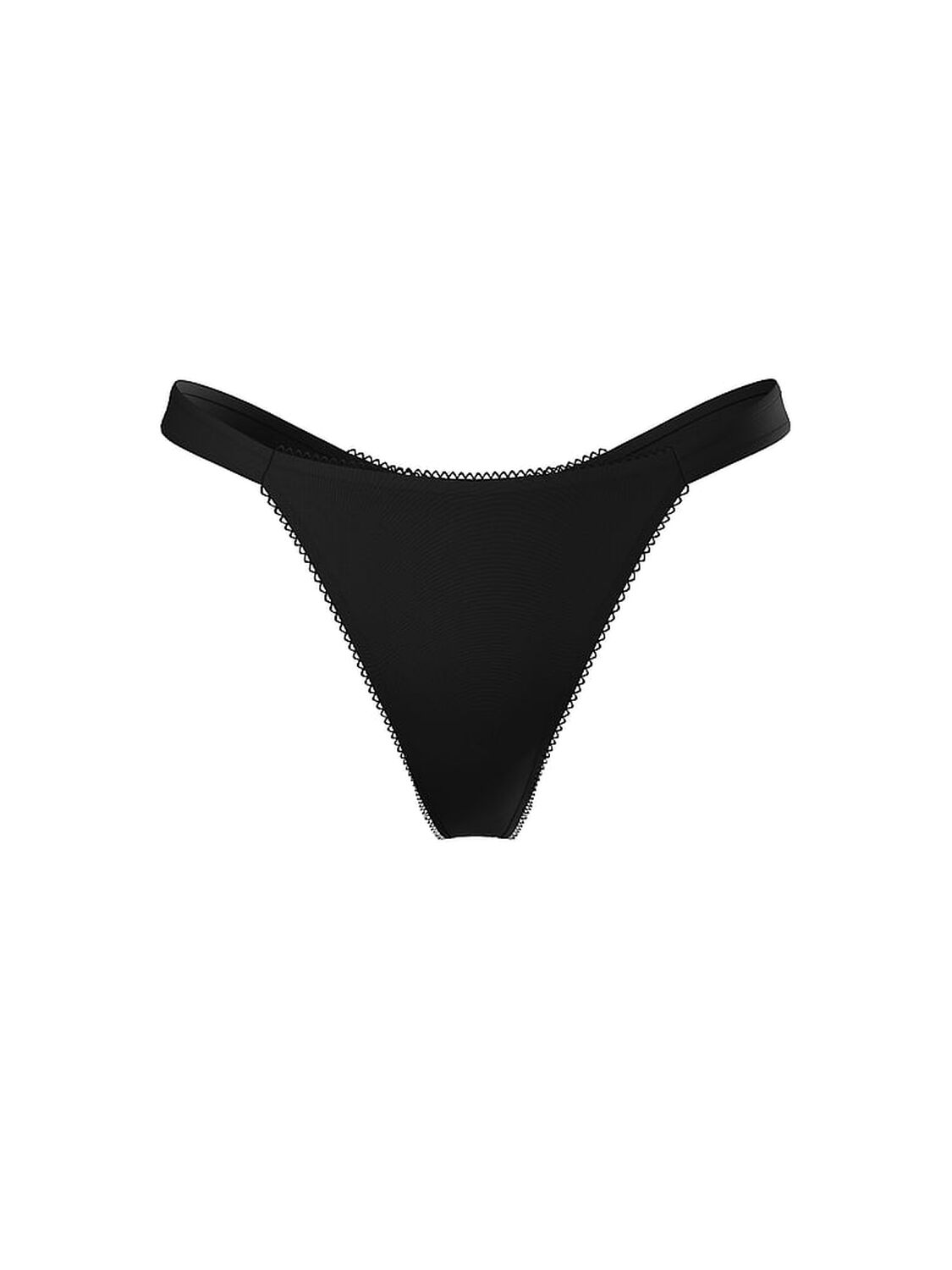 vs Dream Angels Pom Pom Bow Thong Panty Black 3 of 3 