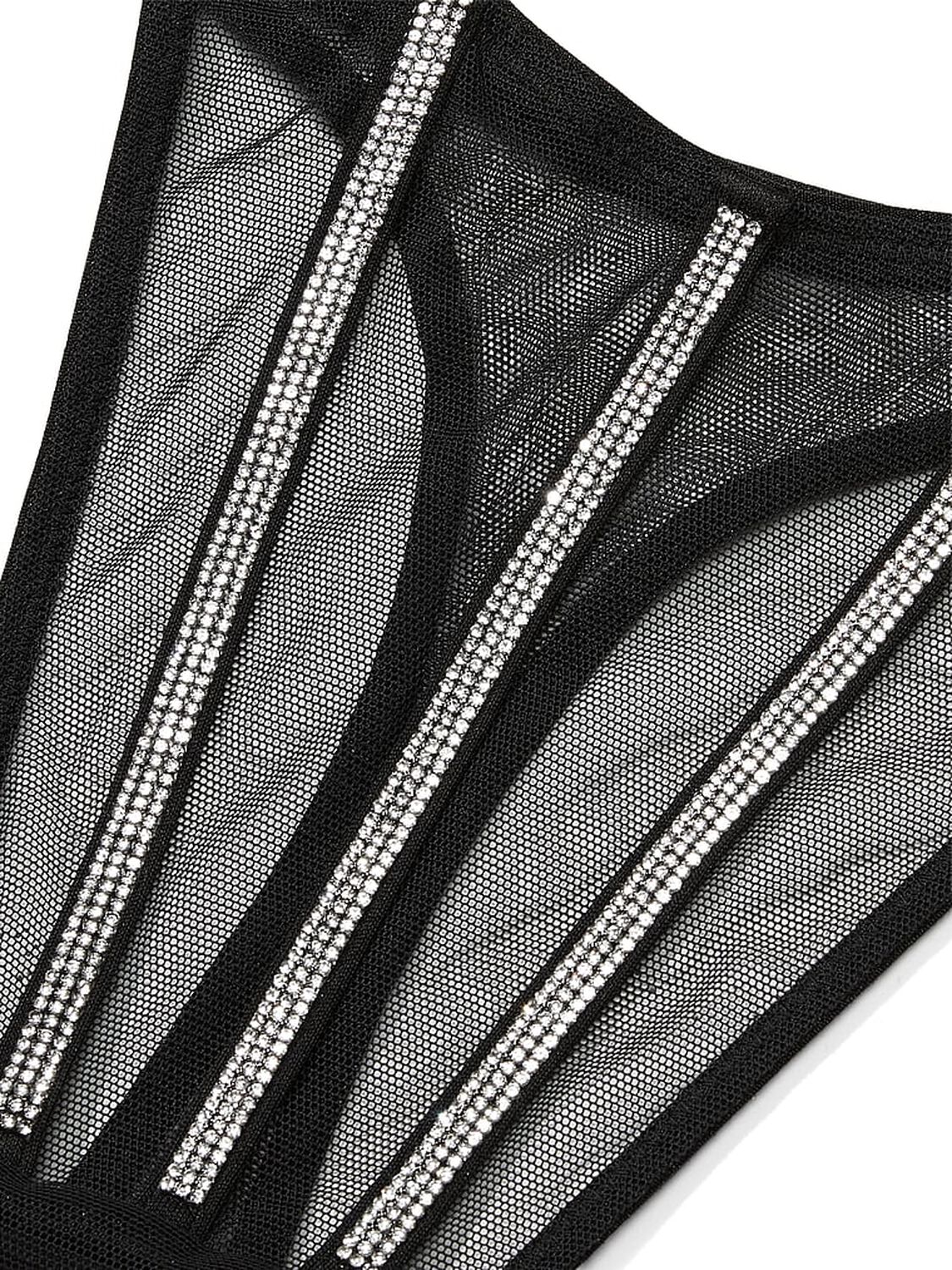 vs Very Sexy Sheer Shine Thong Panty Black 4 of 4 