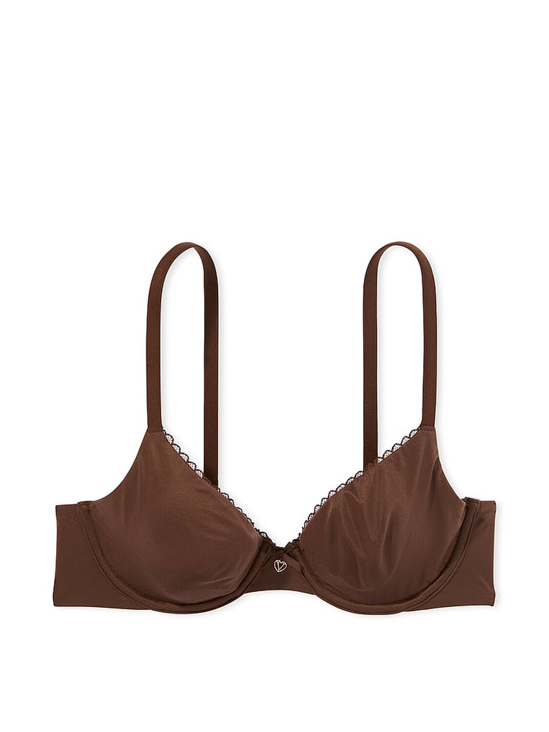 vs Body By Victoria Invisible Lift Unlined Smooth Demi Bra Ganache 3 of 4 