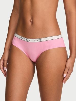 Seamless Logo Rib Hiphugger Panty