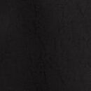 Glazed Satin Short-Sleeve Long Pajama Set, Black, swatch