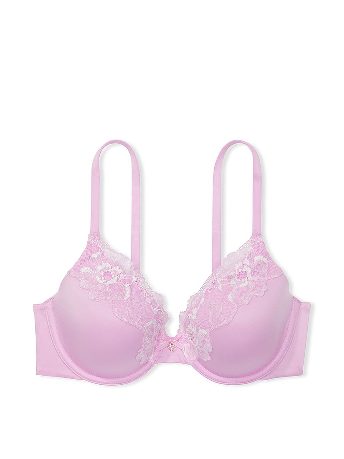 vs Body By Victoria Lightly Lined Full-Coverage Lace-Trim Bra Violet Sugar 3 of 4 