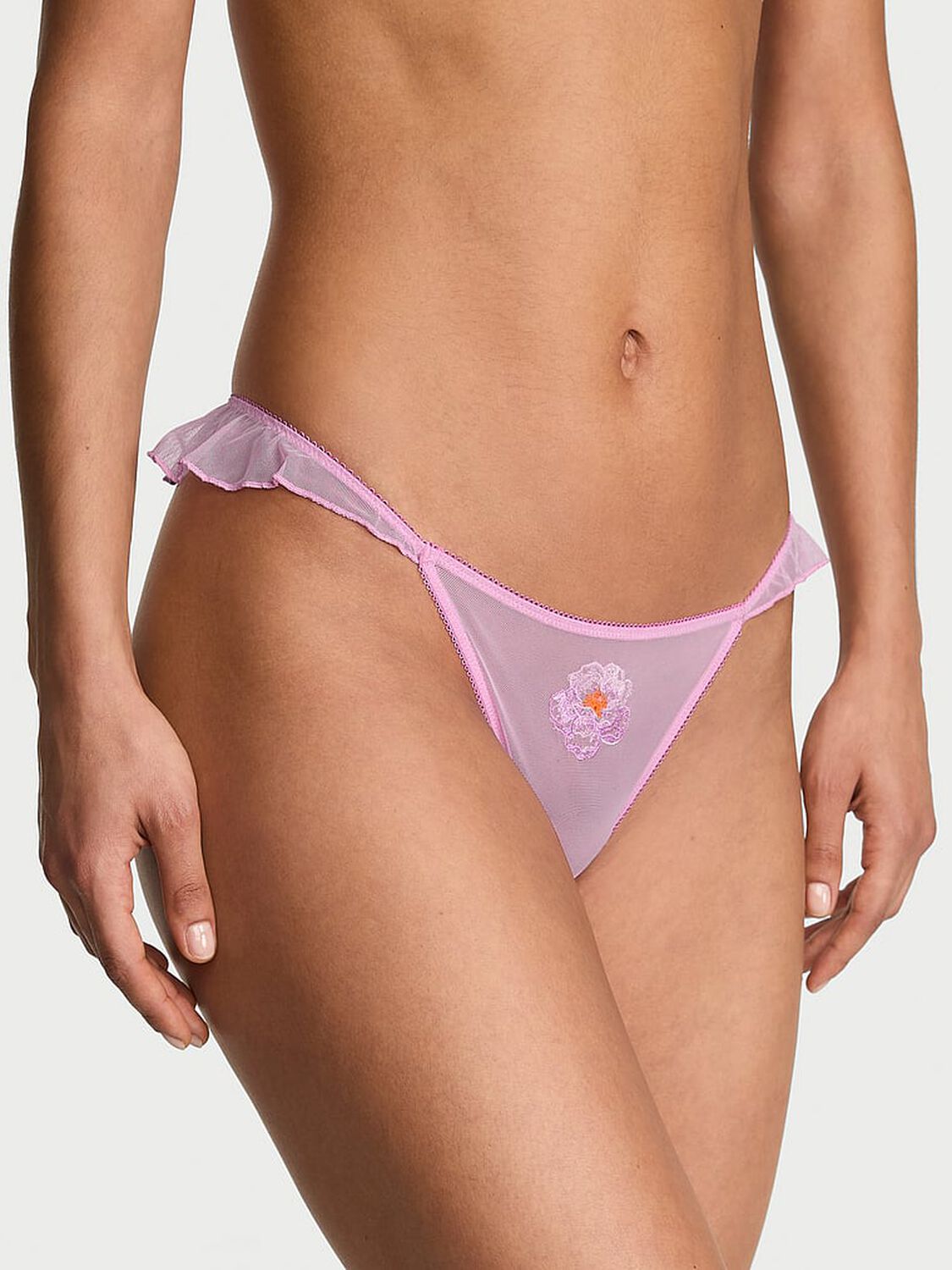 vs Dream Angels Watercolor Motif Flutter Thong Panty 1 of 2 
