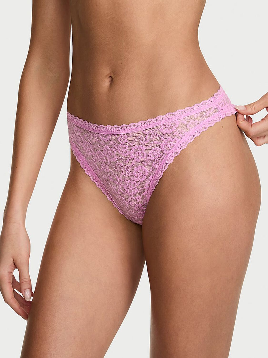 vs The Lacie Lace 90s Brief Panty Bikini Pink 1 of 3 