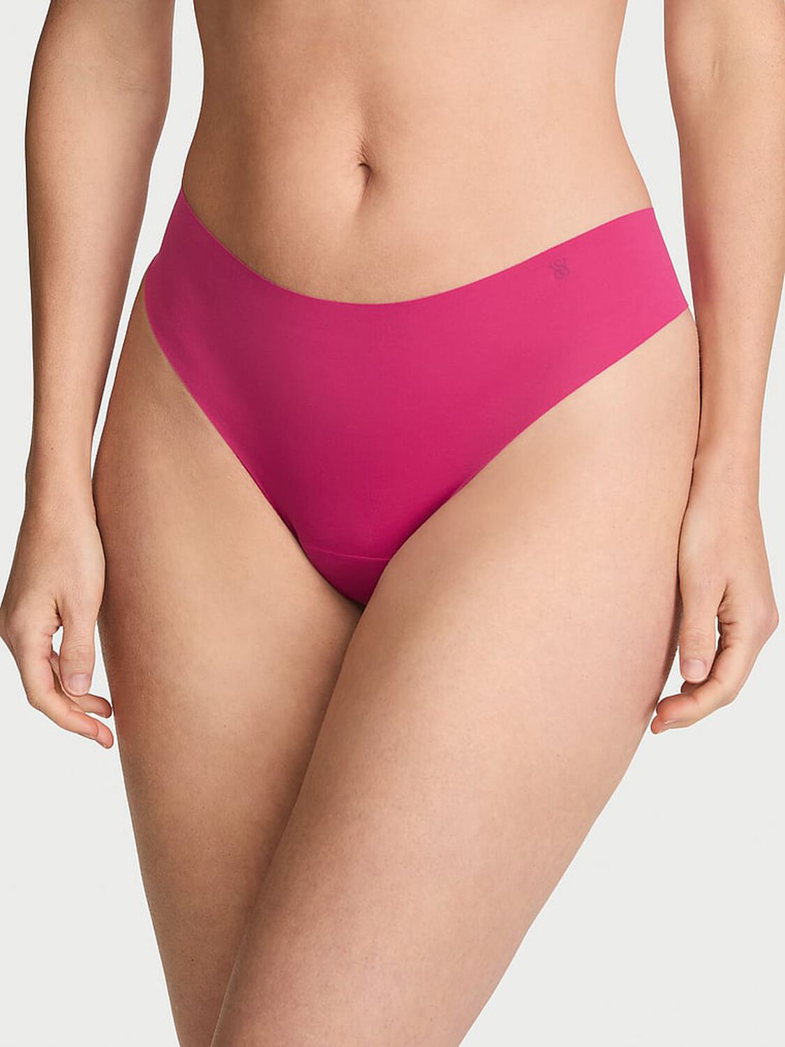 vs No-Show No-Show Mid-Rise Thong Panty Pink Heaven 1 of 2 