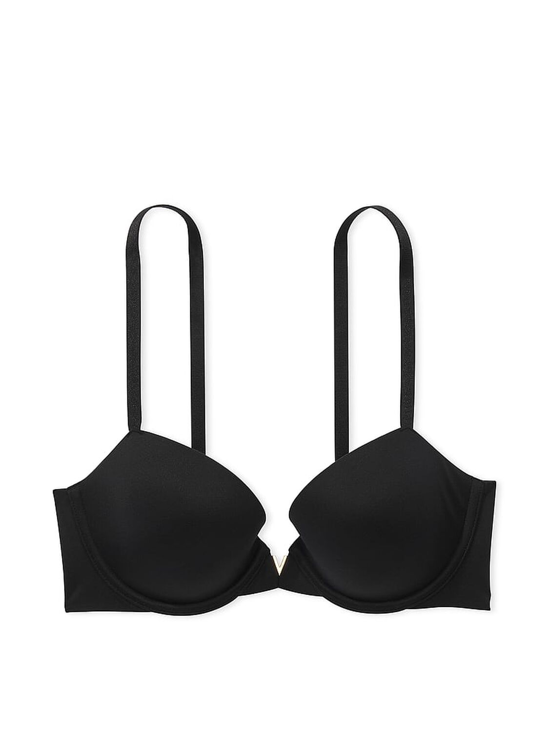 vs Dream Angels Smooth Lightly Lined Demi Bra Black 3 of 4 