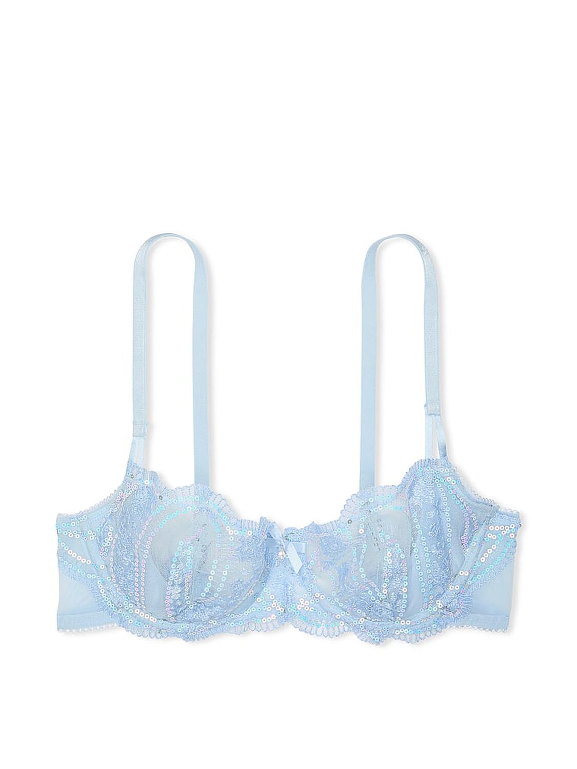 vs Dream Angels Wicked Iridescent Embroidery Unlined Balconette Bra 3 of 4 