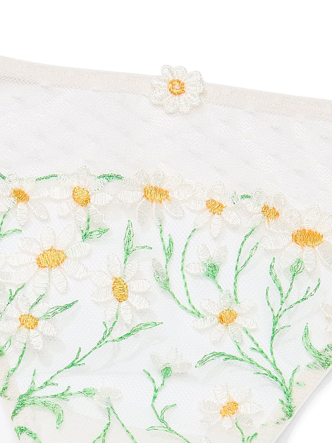 vs Dream Angels Daisy Chain Embroidery Thong Panty White Daisies 4 of 4 