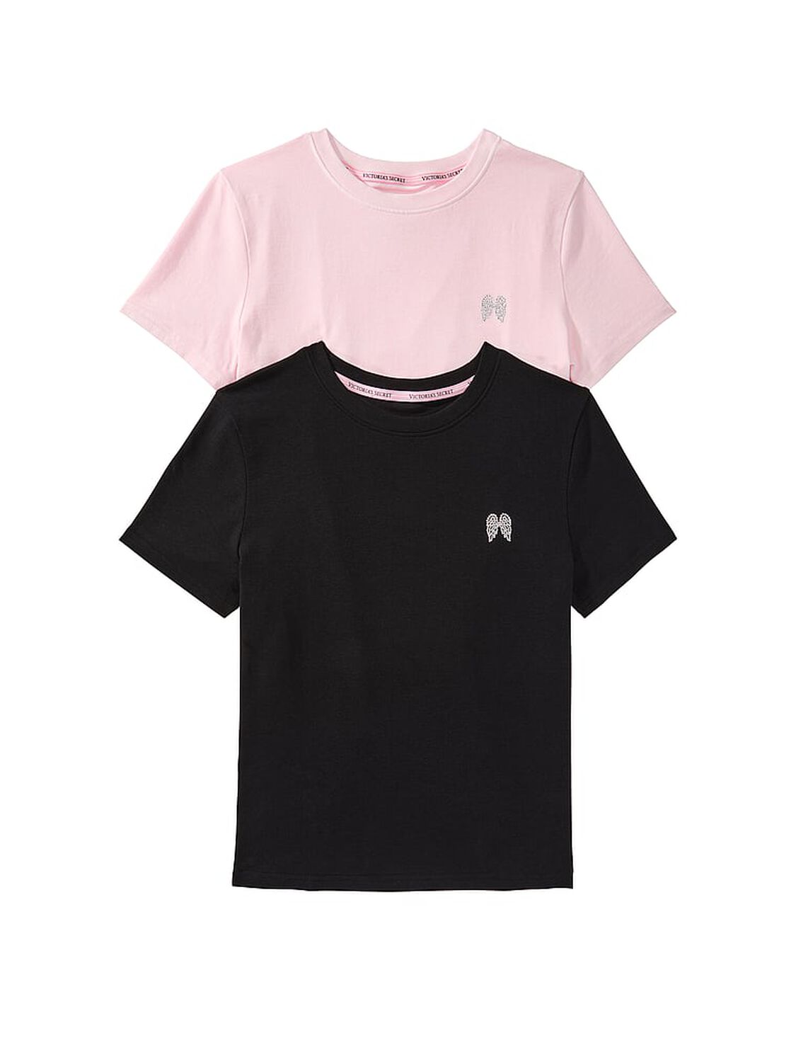 vs Angel Essentials 2-Pack Stretch Cotton Perfect Tees Multi 1 of 1 