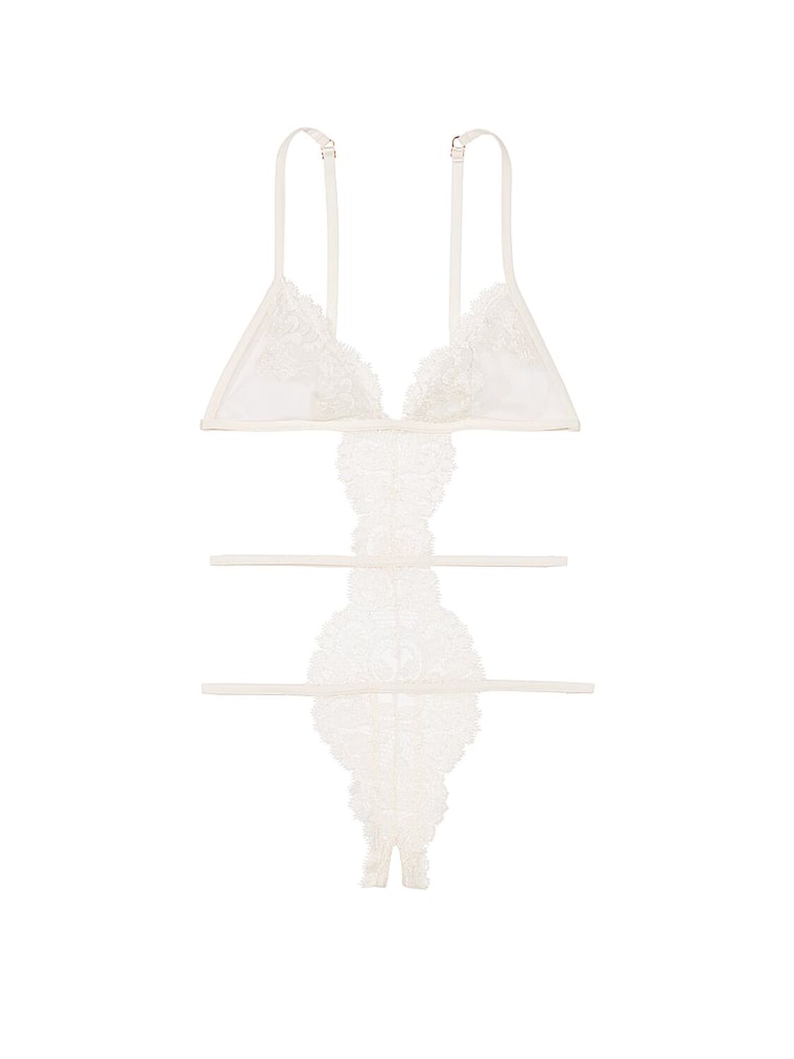 vs Very Sexy Boho Floral Embroidery Crotchless Teddy 3 of 3 