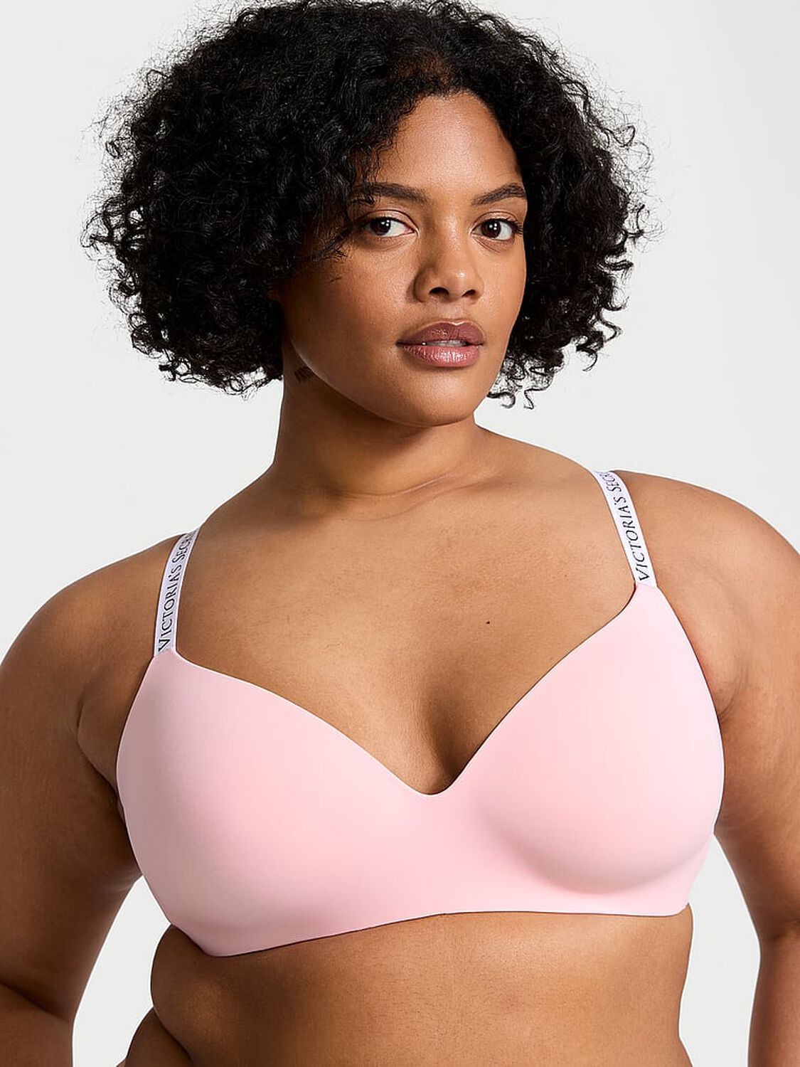 vs The T-Shirt Lightly Lined Wireless Bra Pretty Blossom 1 of 3 