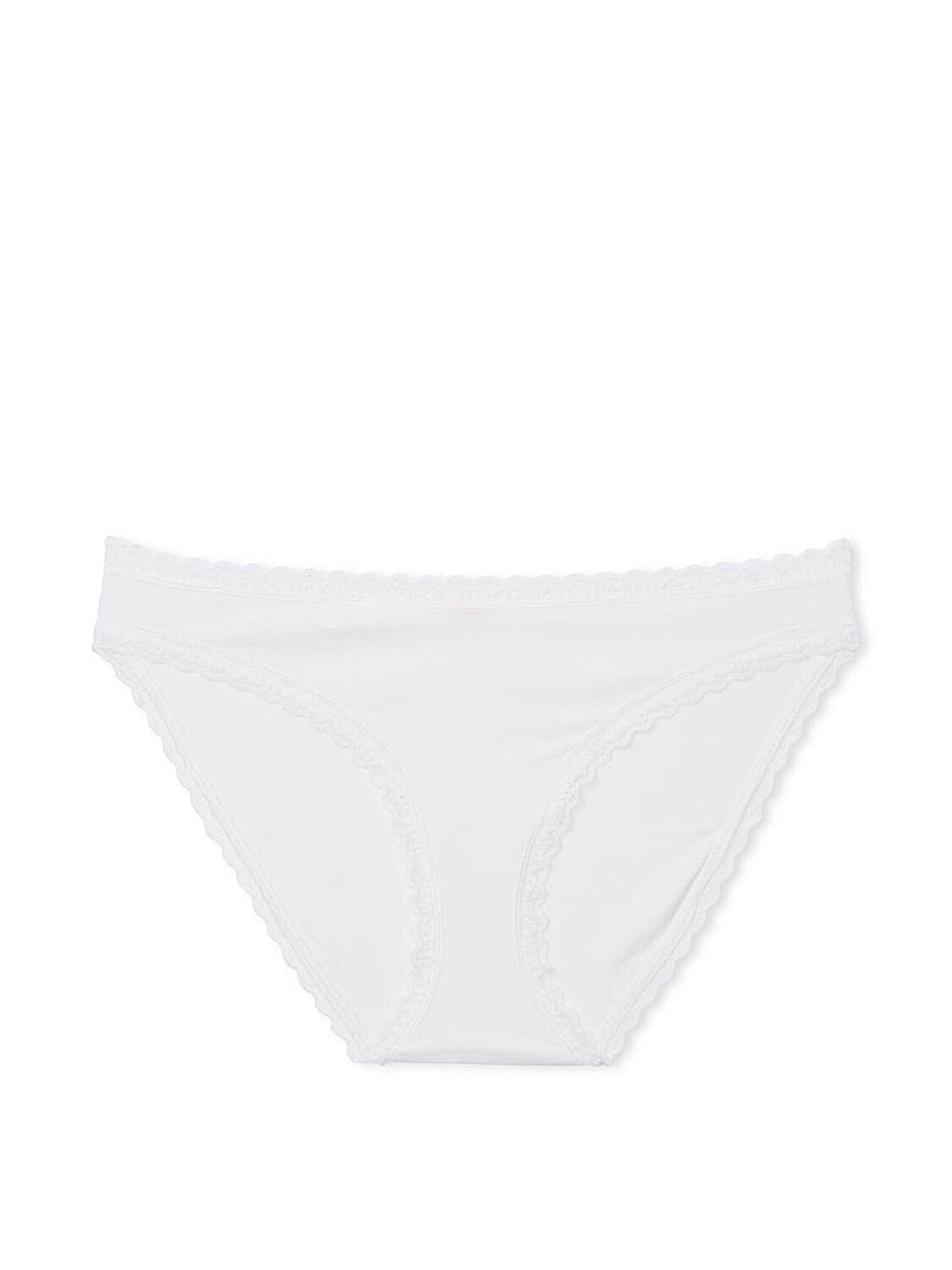 vs The Lacie Lace-Trim Cotton Bikini Panty Vs White 3 of 3 