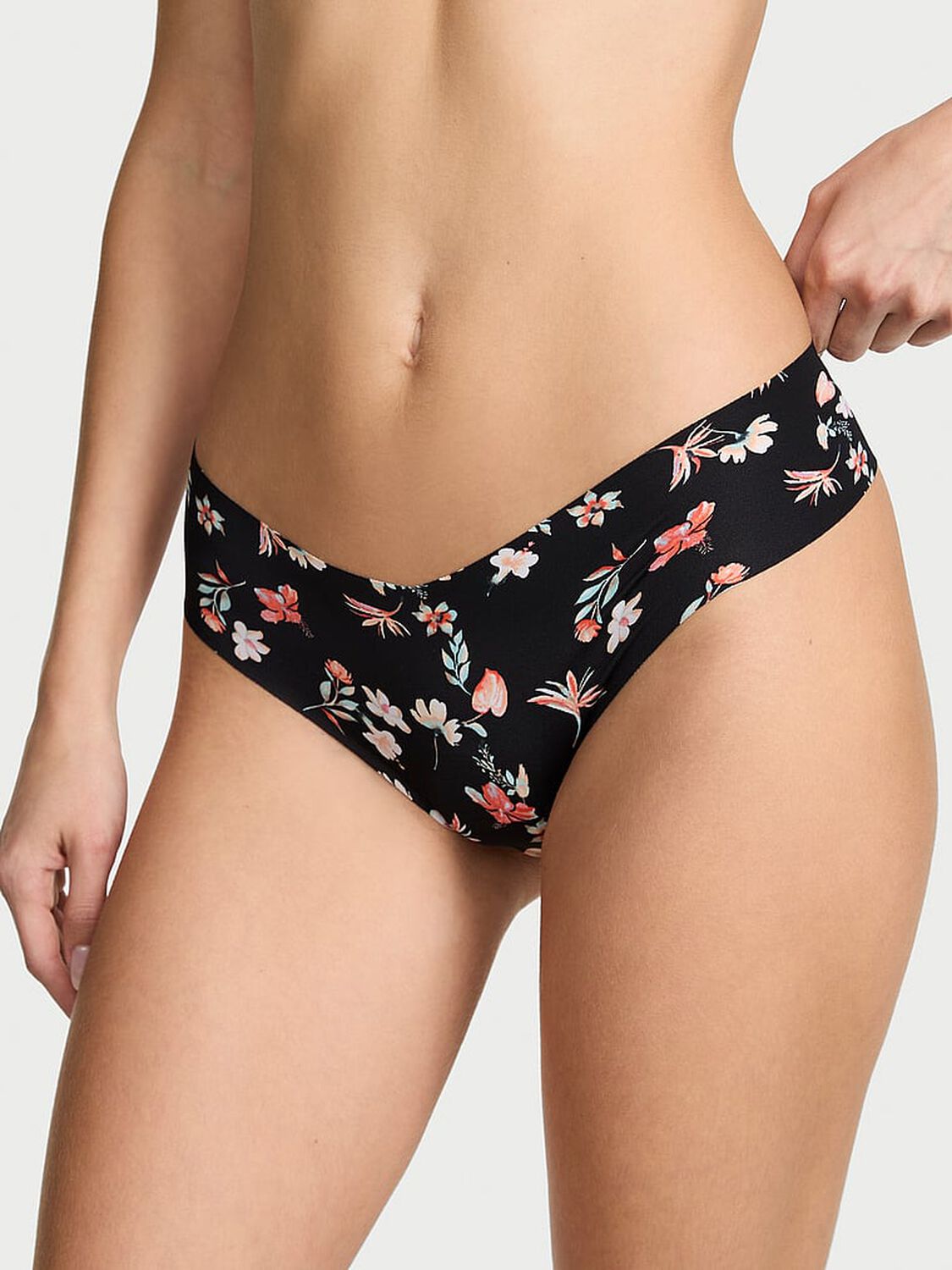 vs No-Show No-Show Thong Panty Floral 1 of 3 