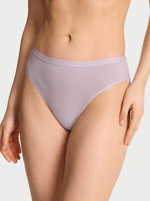 Stretch Cotton High-Leg Brief Panty