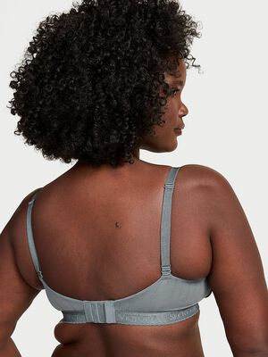 Pointelle Logo Lightly Lined Wireless Bra