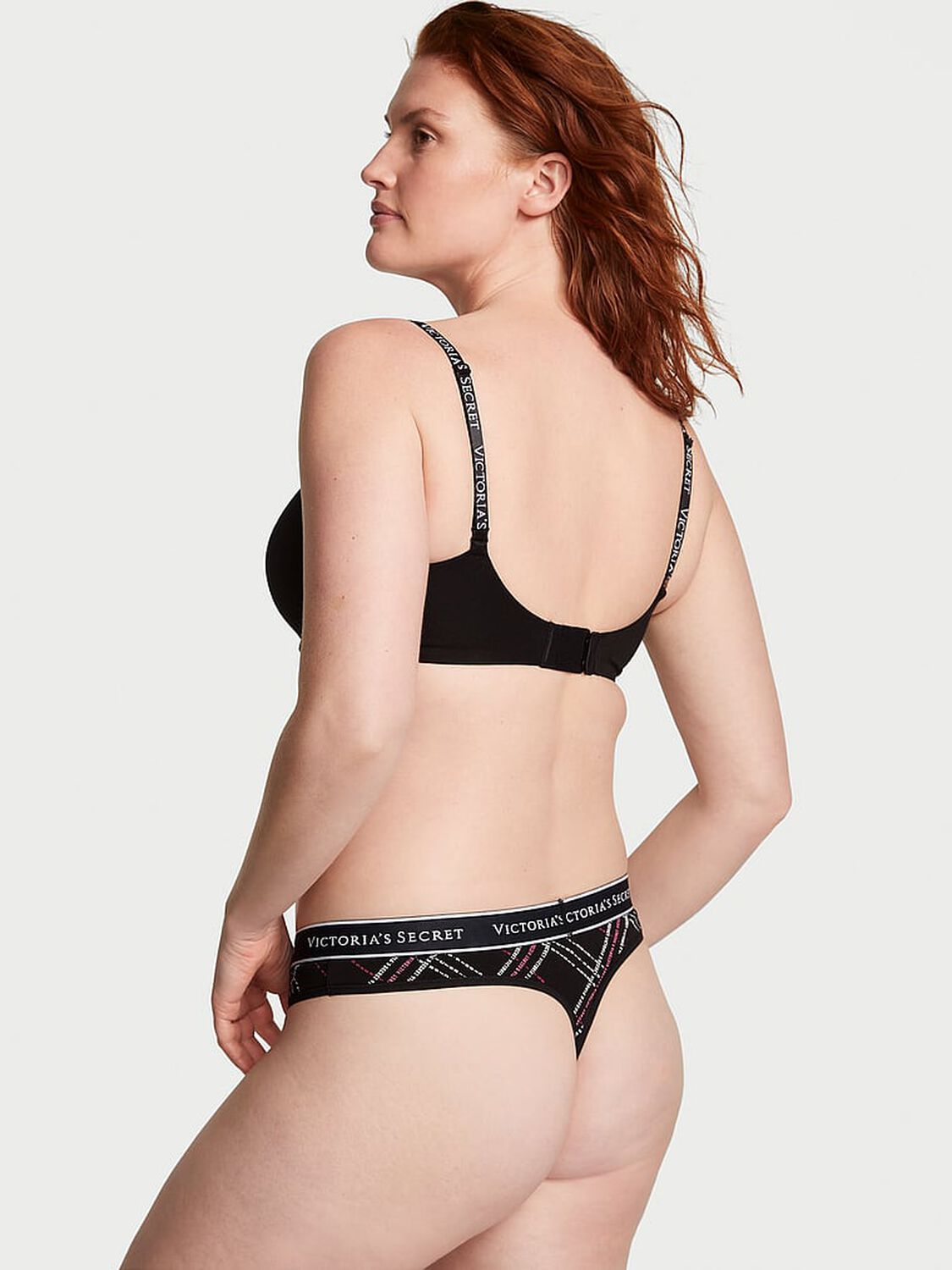 vs Cotton Logo Cotton Thong Panty 2 of 3 