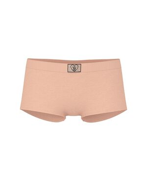 Logo Cotton Heart Shine Patch Boyshort Panty