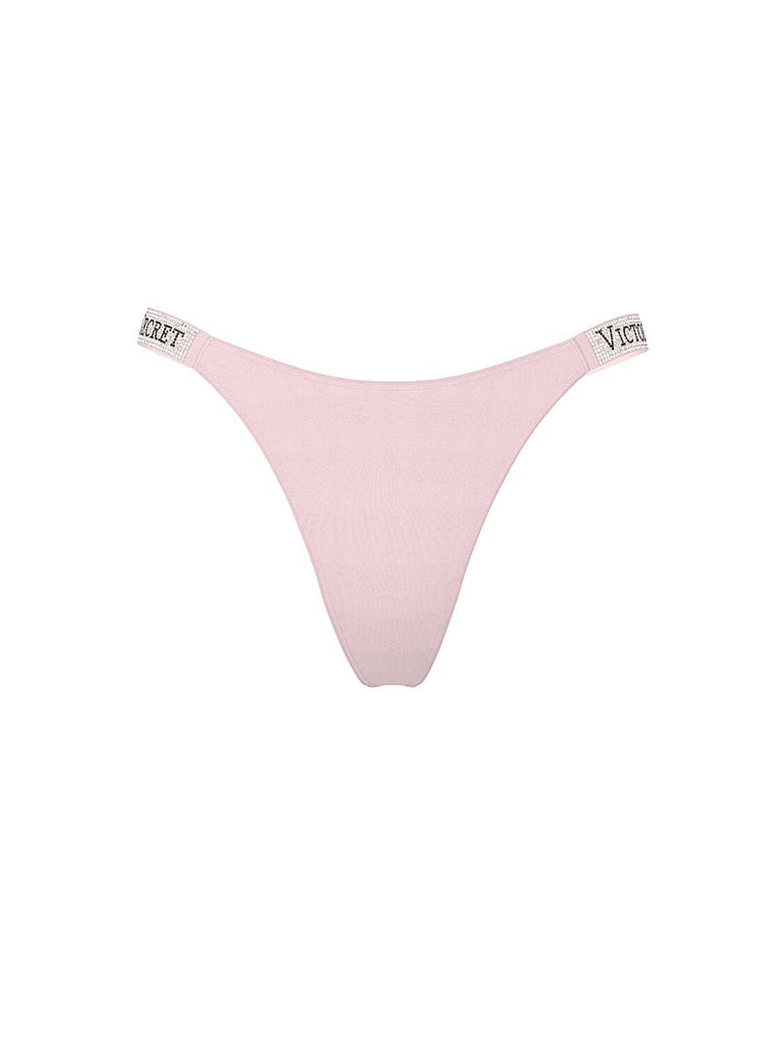 vs Very Sexy Logo Shine Strap Thong Panty Angel Pink 1 of 2 