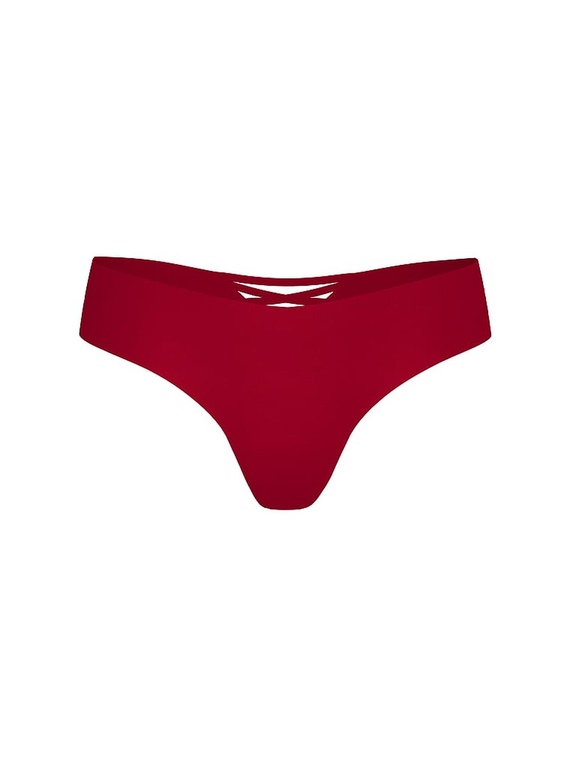 vs No-Show No-Show Strappy Thong Panty Red Lacquer 3 of 3 