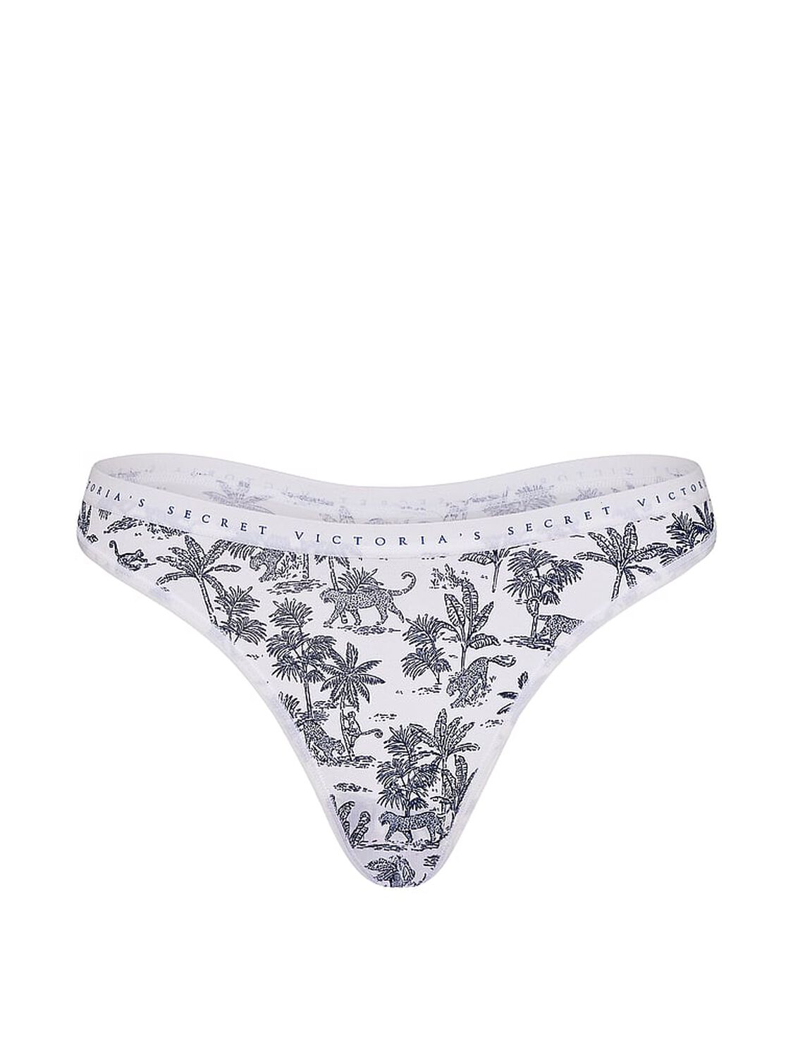 vs Victoria's Secret Stretch Cotton High-Leg Scoop Thong Panty Print 3 of 3 