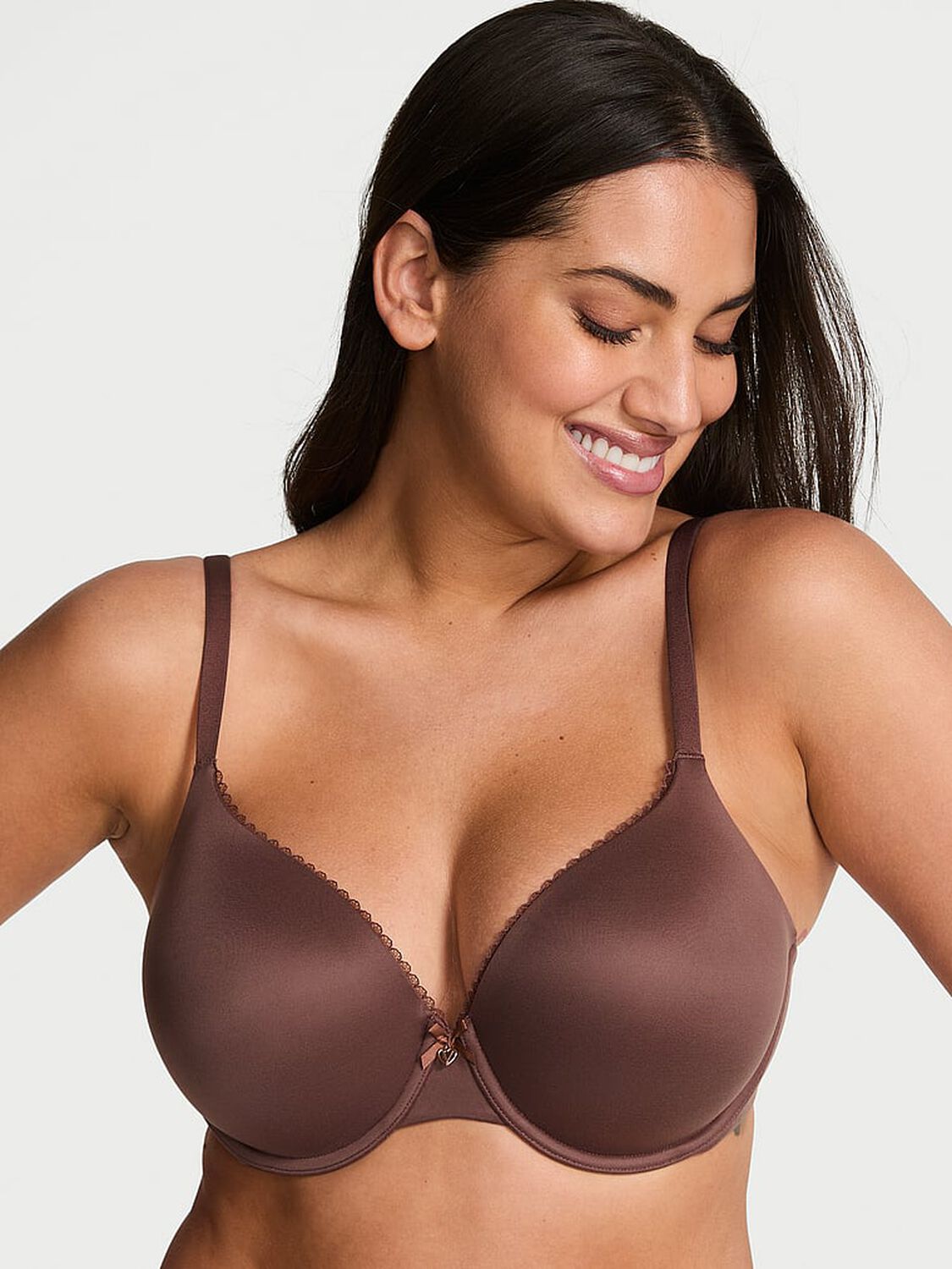 vs Body By Victoria Lightly Lined Full-Coverage Bra Coconut Brown 1 of 3 