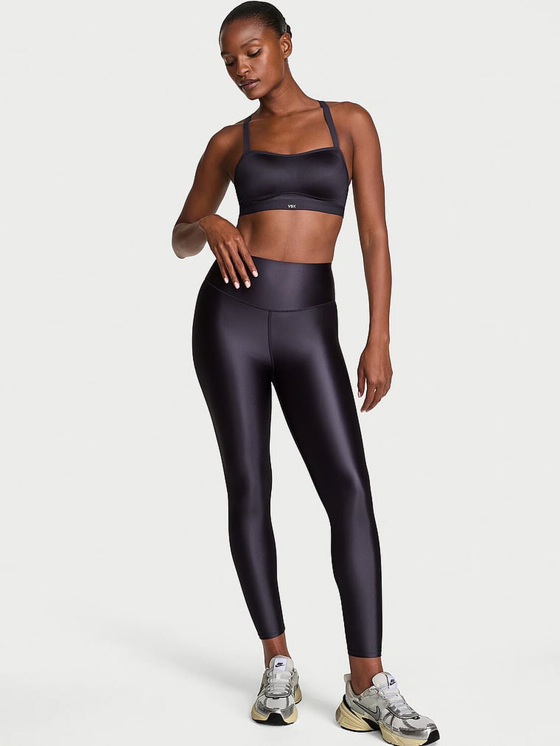 vs Vsx VSX GlossyTech&trade; Legging Night Shimmer 1 of 3 
