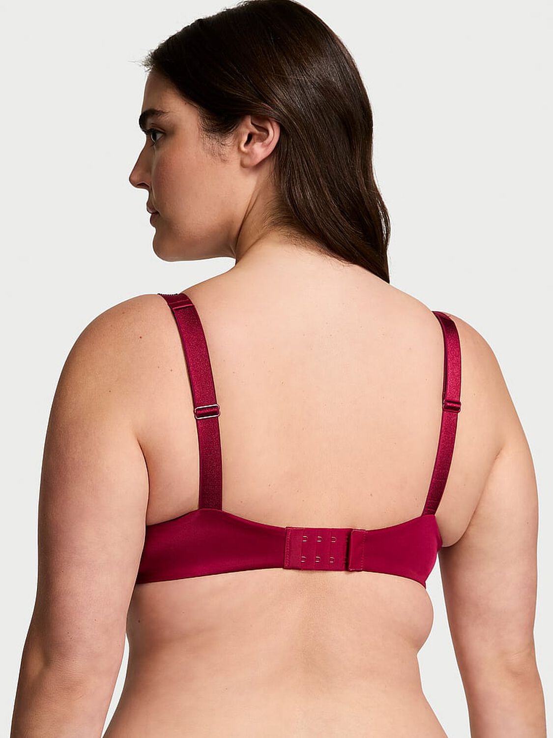 vs Very Sexy Shine Strap Lightly Lined Demi Bra Campari Red 2 of 3 